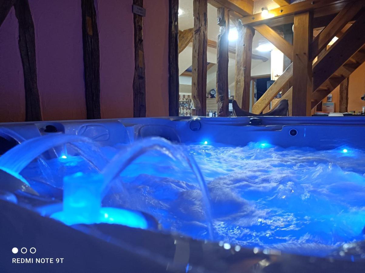 Villa classé 1h30 Paris jusqu'à 6 personnes SPA intérieur et extérieur pleine campagne Ladon Esterno foto